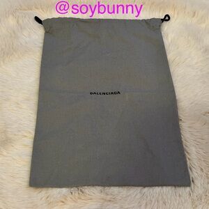Medium Balenciaga Dust Bag (EUC; Gray/Black)